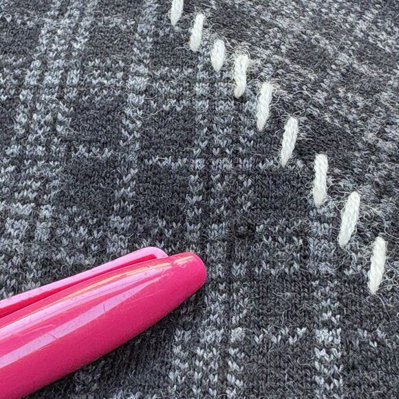 Icelandic Design Women M Wool Art-to-Wear Sweater Jacket Embroidered Cottagecore - Picture 8 of 14